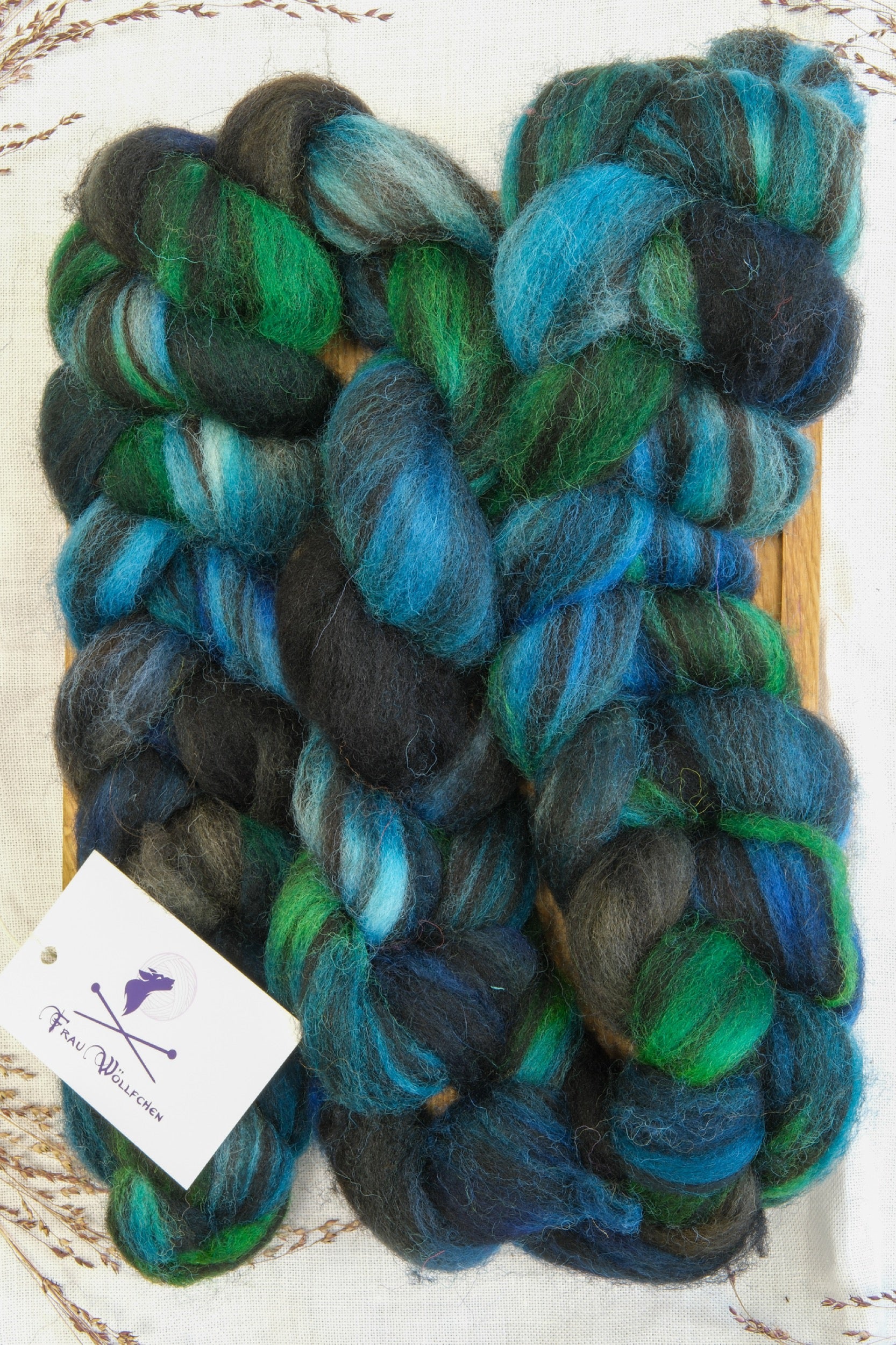 Frau Woellfchen Jacobs Wool Tops - Spinning Fiber