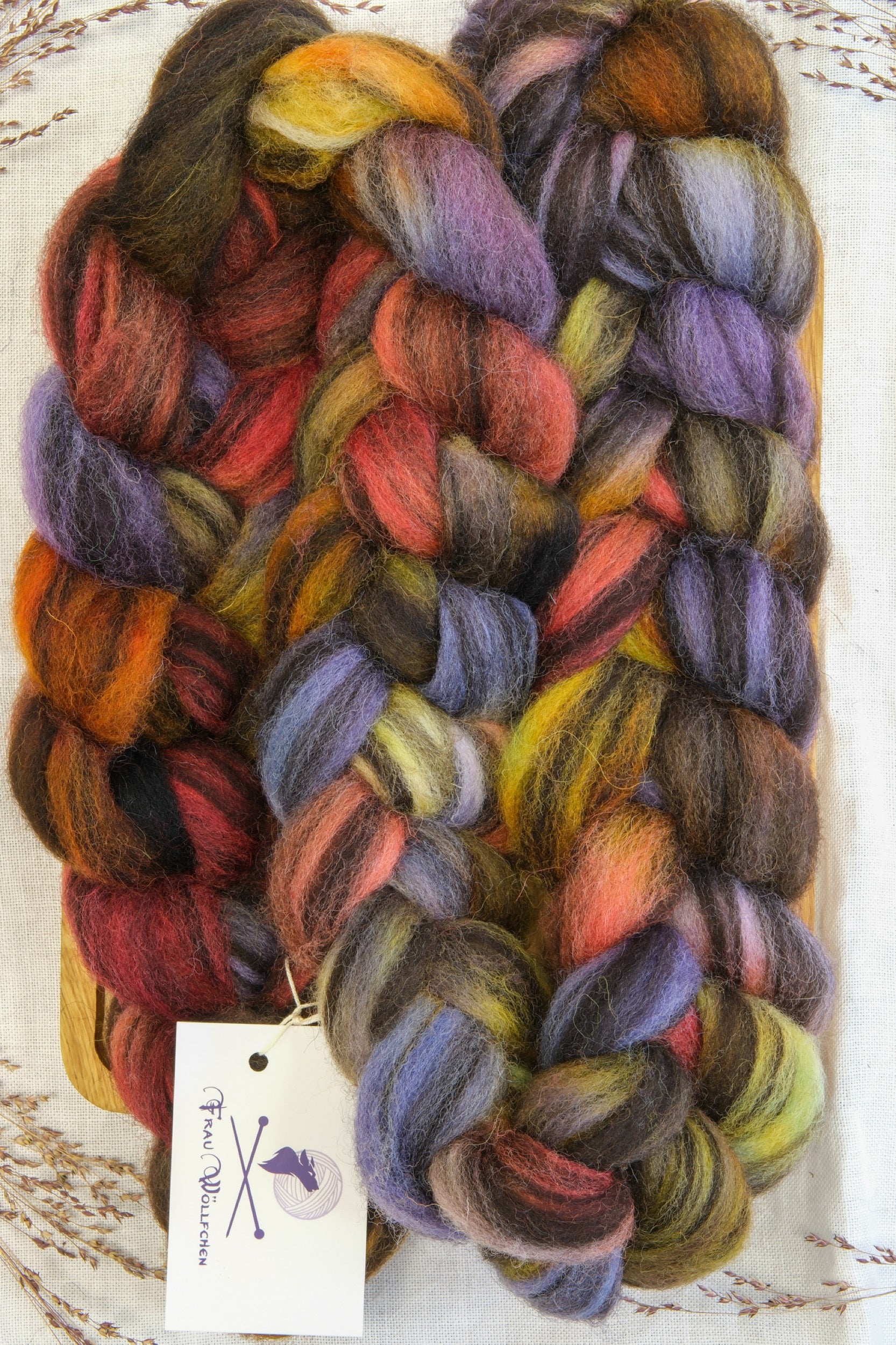 Frau Woellfchen Jacobs Wool Tops - Spinning Fiber