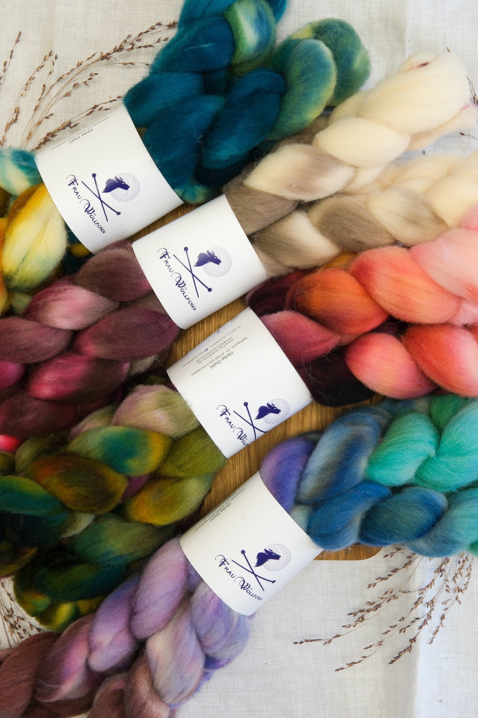 Frau Woellfchen Southdown Sock Sets - Spinning Fiber