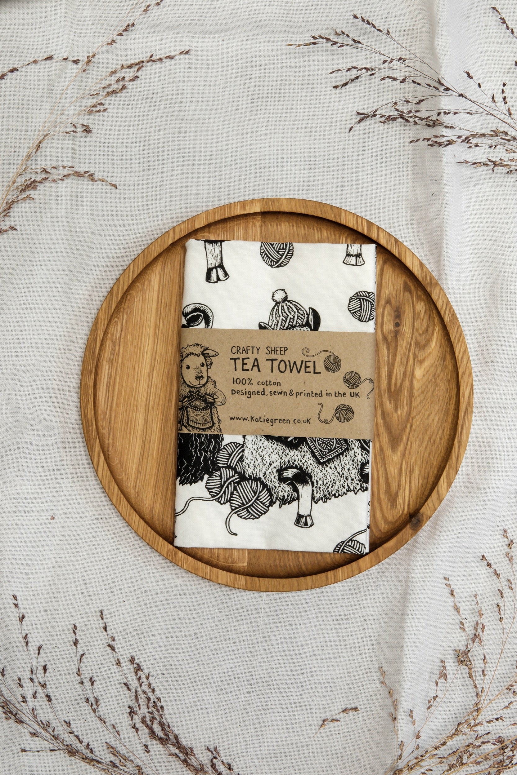 Tea Towel - Crafty Sheep