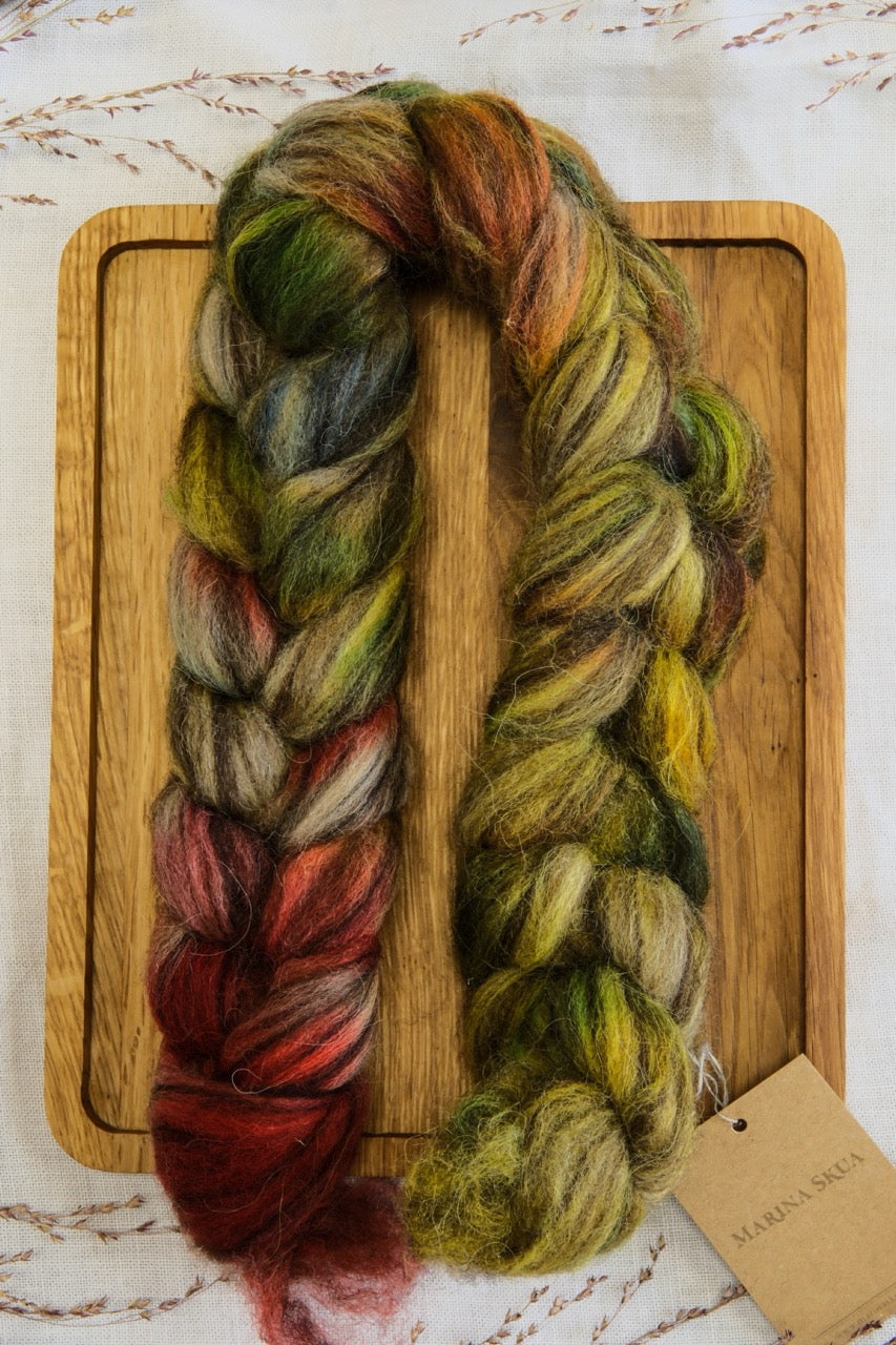 Marina Skua Wool Tops - Spinning Fiber