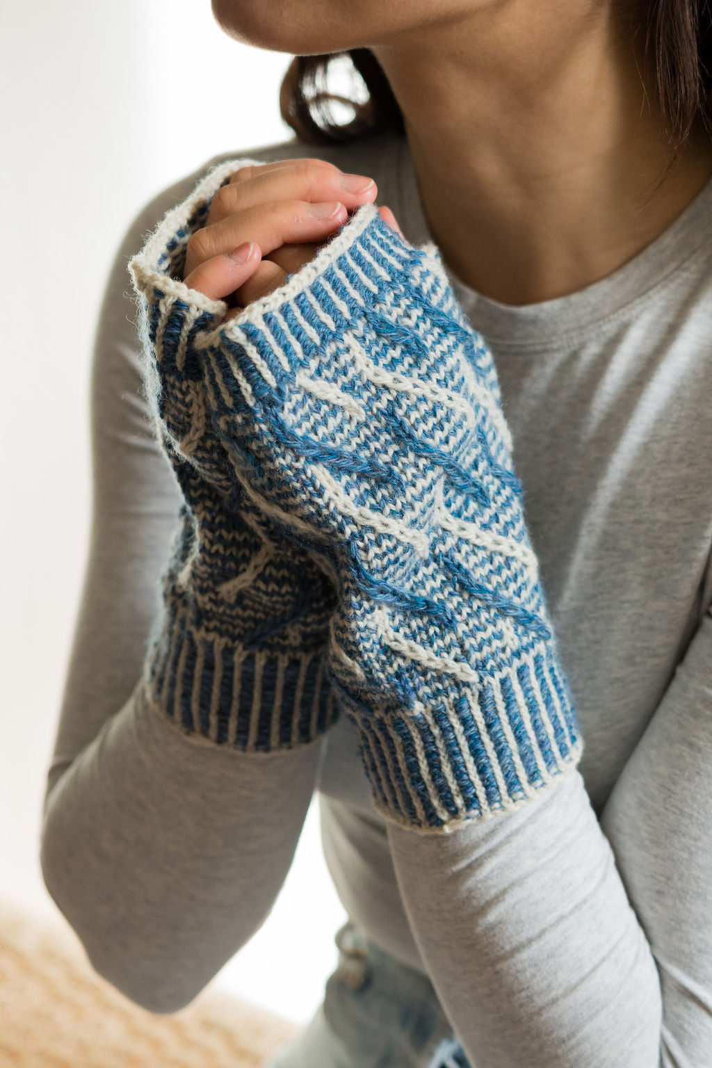 Waltz - Fingerless Mittens