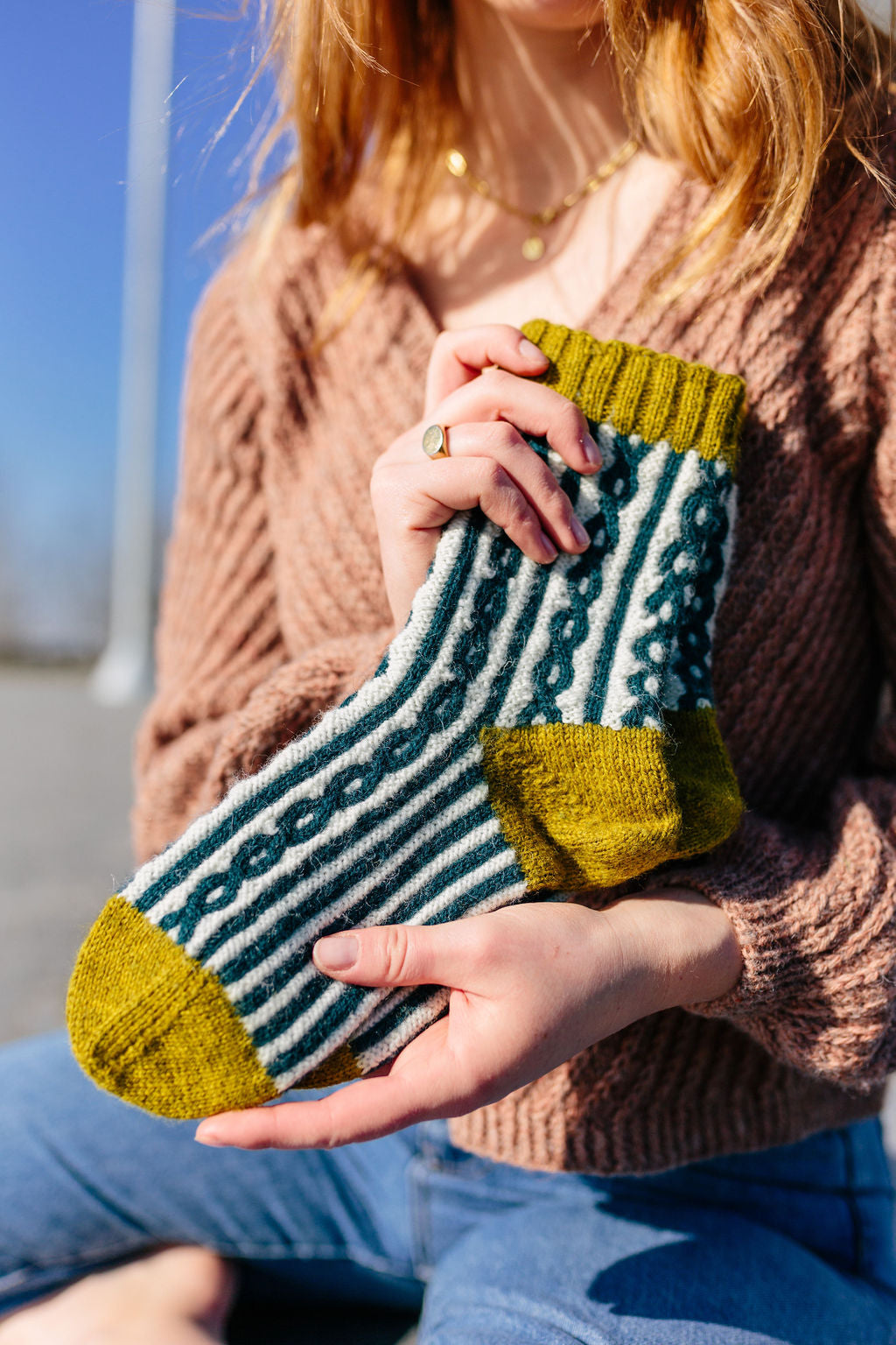 Dancing Skies Socken