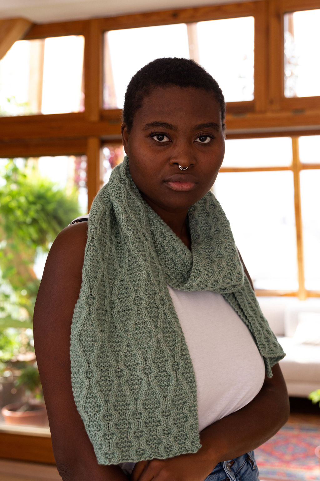 Watershed - Scarf - Making Stories - Knitting Sustainably.