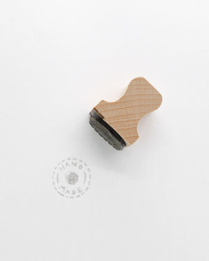 Rubber Stamp (Small) - Handmade with Yarn
